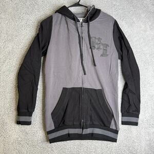 Hawaiis Finest Jacket Womens XS Gray Black Full Zip Hoodie Hi Finest
